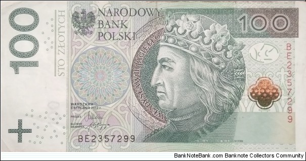Poland 100 Złotych
BE 2357299 Banknote