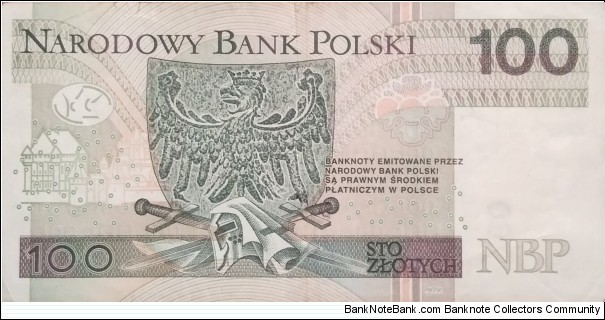 Banknote from Poland year 2012