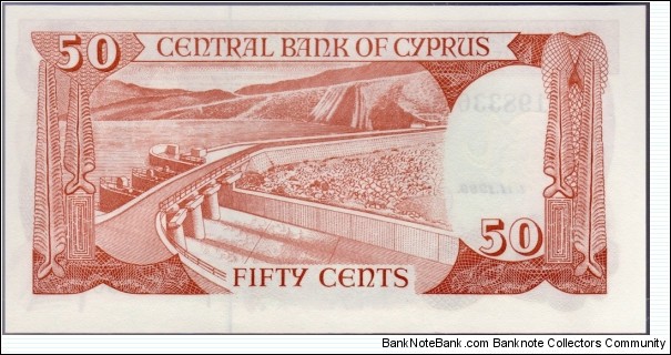 Banknote from Cyprus year 1989