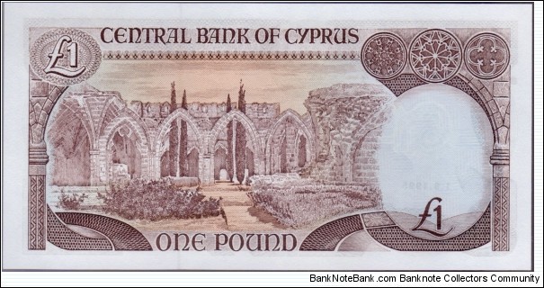 Banknote from Cyprus year 1995