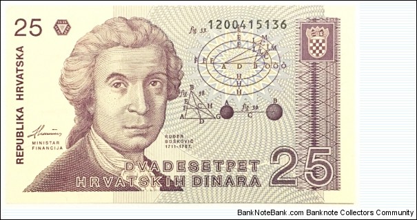 25 Dinara Banknote