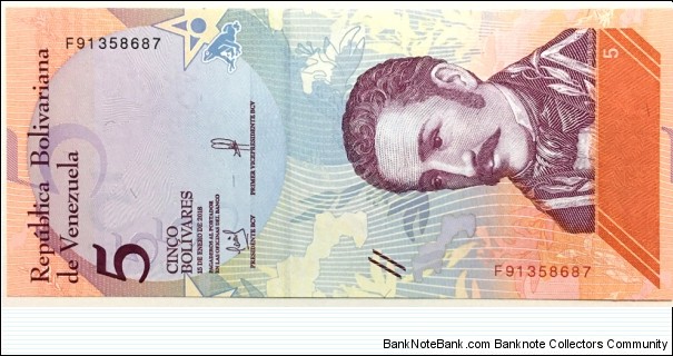 5 Bolivares Banknote