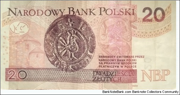 Banknote from Poland year 2016