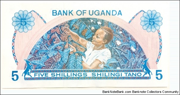 Banknote from Uganda year 1979