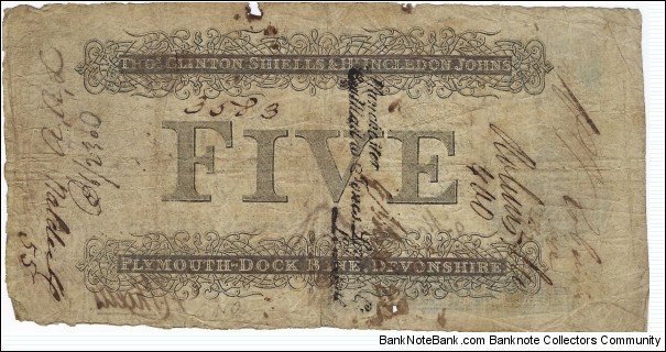 Banknote from United Kingdom year 1819