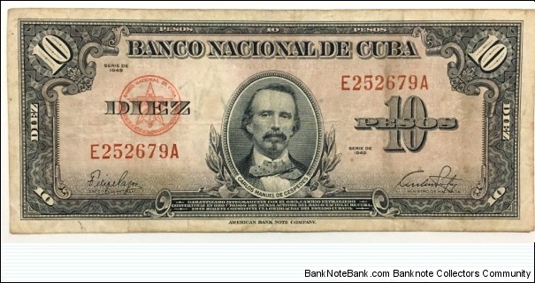 10 Pesos(1949) Banknote