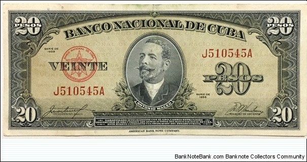 20 Pesos(1958) Banknote