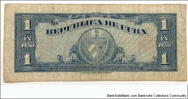 Banknote from Cuba year 1960