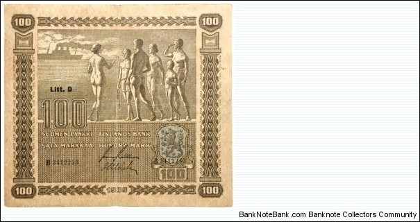 100 Markkaa Banknote