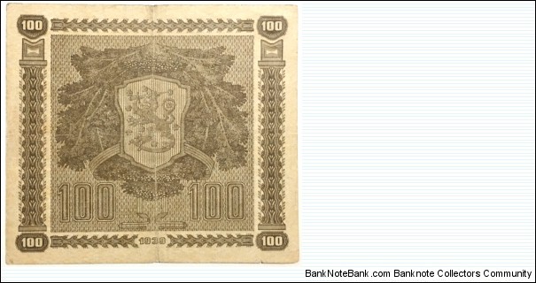 Banknote from Finland year 1939