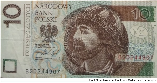 Poland 10 Złotych
BG 0244907 Banknote