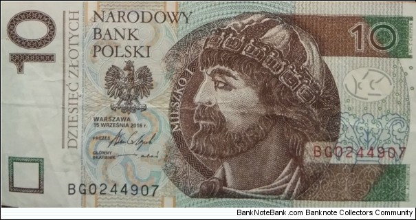 Poland 10 Złotych
BG 0244907 Banknote