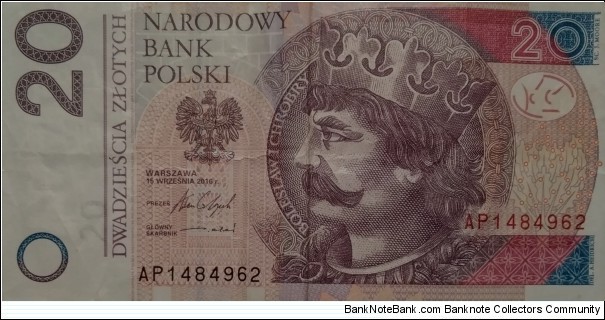 Poland 20 Złotych
AP 1484962 Banknote