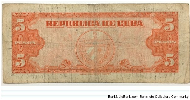 Banknote from Cuba year 1949