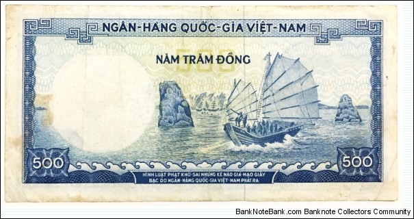 Banknote from Vietnam year 1966