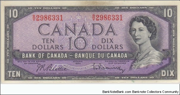 BC-40b $10 Modified (Regular R/V prefix) Banknote