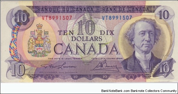 BC-49c $10 VT3037595 (different S/N than image) Banknote