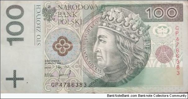 Poland 100 Złotych
GF 4786383 Banknote