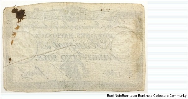 Banknote from France year 1792