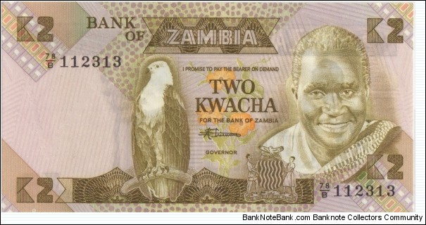 P-24c 2 Kwacha Banknote