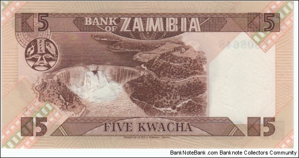 Banknote from Zambia year 1980