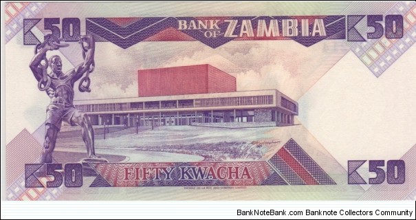 Banknote from Zambia year 1986