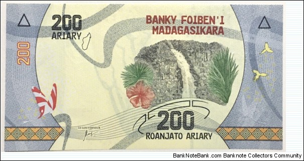 Banknote from Madagascar year 2017