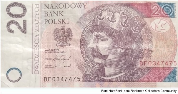 Poland 20 Złotych
BF 0347475 Banknote