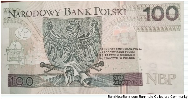 Banknote from Poland year 2012