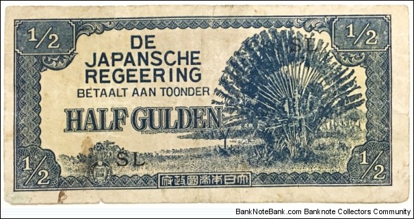 1/2 Gulden(Dutch East Indies under Japanese Occupation 1942)  Banknote