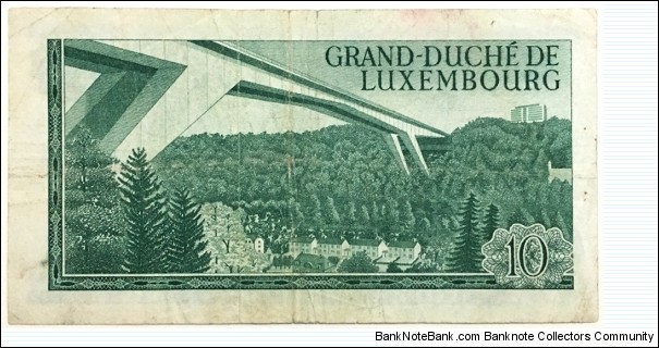 Banknote from Luxembourg year 1967