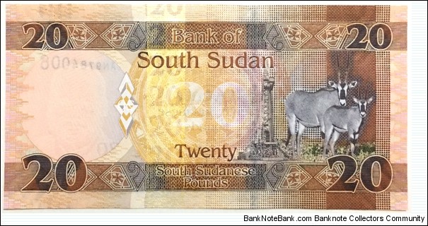 Banknote from Sudan year 2017