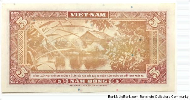 Banknote from Vietnam year 1955