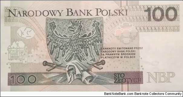 Banknote from Poland year 2012