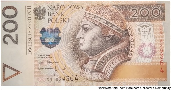 Poland 200 Złotych
DR 1829364 Banknote