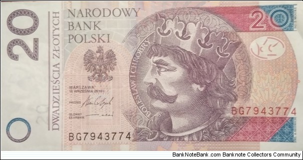 Poland 20 Złotych
BG 7943774 Banknote