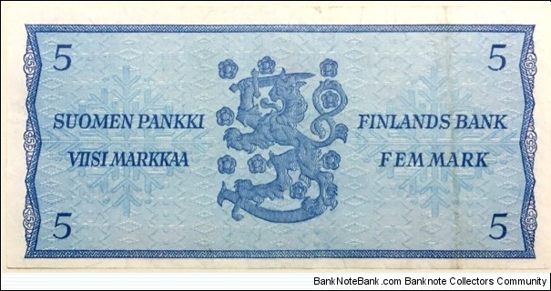 Banknote from Finland year 1963