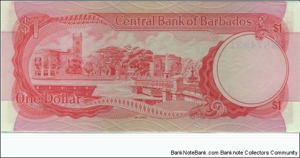 Banknote from Barbados year 1973