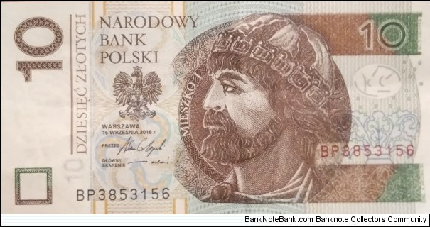 Poland 10 Złotych
BP 3853156 Banknote