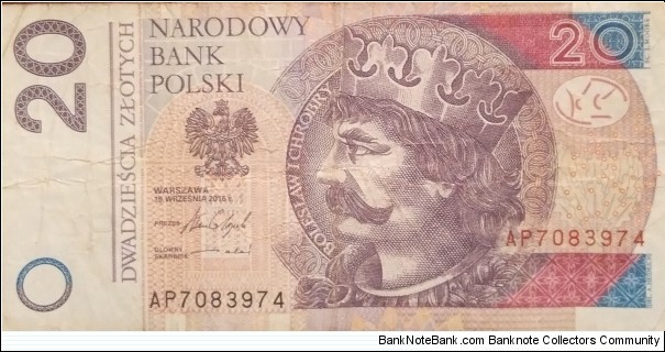Poland 20 Złotych
AP 7083974 Banknote