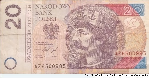 Poland 20 Złotych
AZ 6500985 Banknote