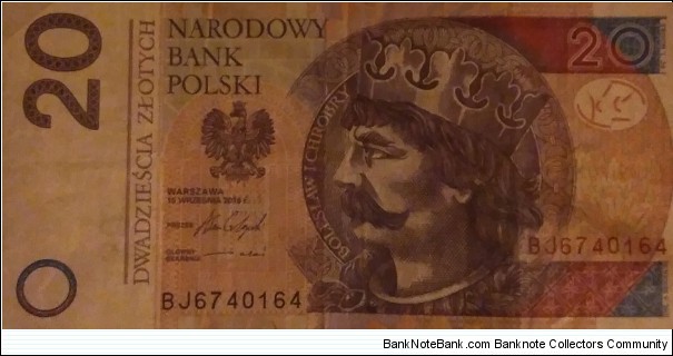 Poland 20 Złotych
BJ 6740164 Banknote