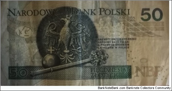 Banknote from Poland year 2017