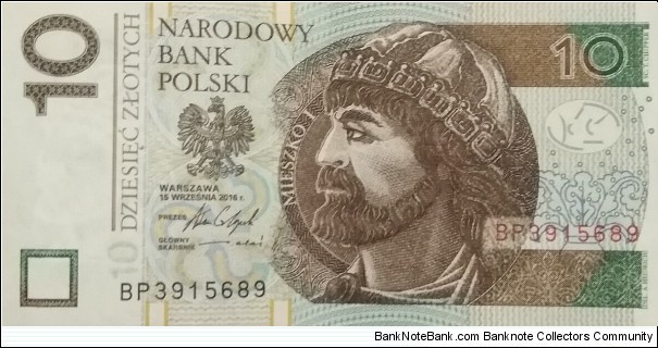 Poland 10 Złotych
BP 3915689 Banknote