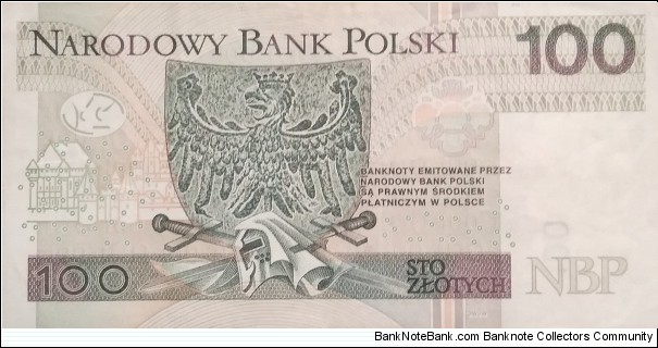 Banknote from Poland year 2012