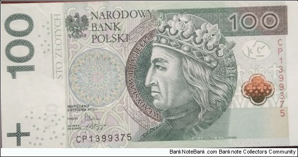Poland 100 Złotych
CP 1399375 Banknote