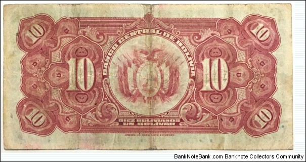 Banknote from Bolivia year 1928