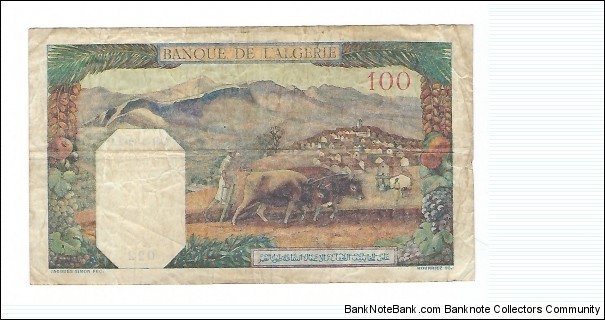 Banknote from Algeria year 1942