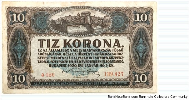 10 Korona Banknote