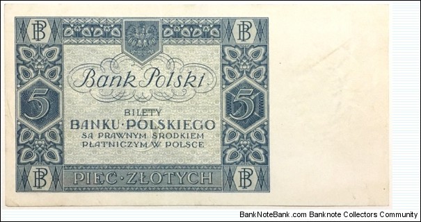 Banknote from Poland year 1930